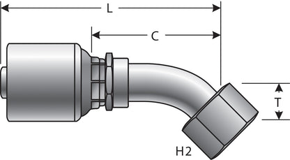 Gates Hydraulic Coupling / Adapter G25202-0808