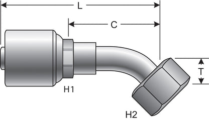 Gates Hydraulic Coupling / Adapter G25235-0606