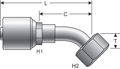 Gates Hydraulic Coupling / Adapter G25235-0608