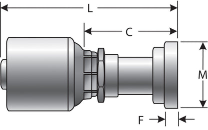Gates Hydraulic Coupling / Adapter G25300-0812