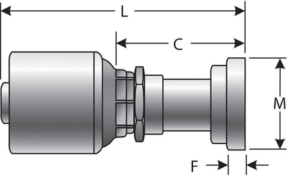Gates Hydraulic Coupling / Adapter G25300-1616