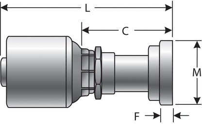Gates Hydraulic Coupling / Adapter G25300-2020