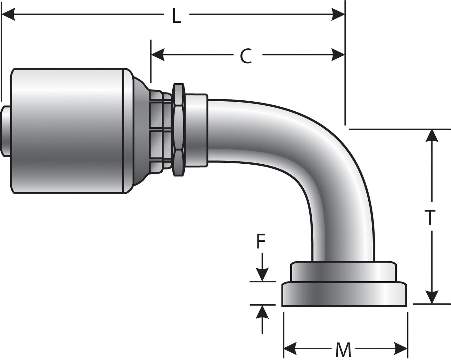 Gates Hydraulic Coupling / Adapter G25314-2020