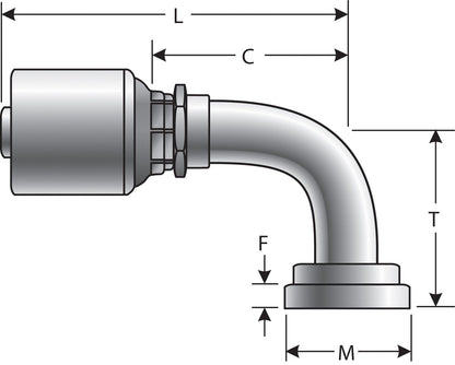 Gates Hydraulic Coupling / Adapter G25315-0812