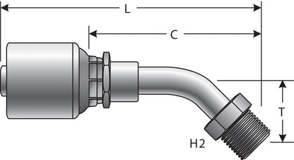 Gates Hydraulic Coupling / Adapter G25502-0404