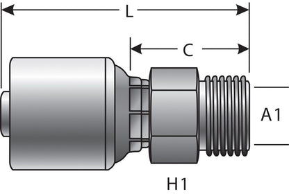 Gates Hydraulic Coupling / Adapter G25615-0406