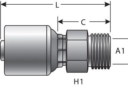 Gates Hydraulic Coupling / Adapter G25615-0610