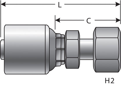 Gates Hydraulic Coupling / Adapter G25645-0406