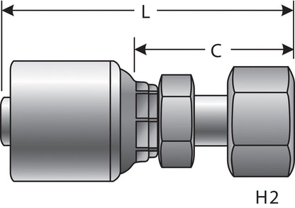 Gates Hydraulic Coupling / Adapter G25645-0610