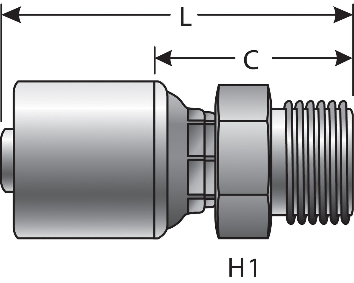Gates Hydraulic Coupling G25715-0612
