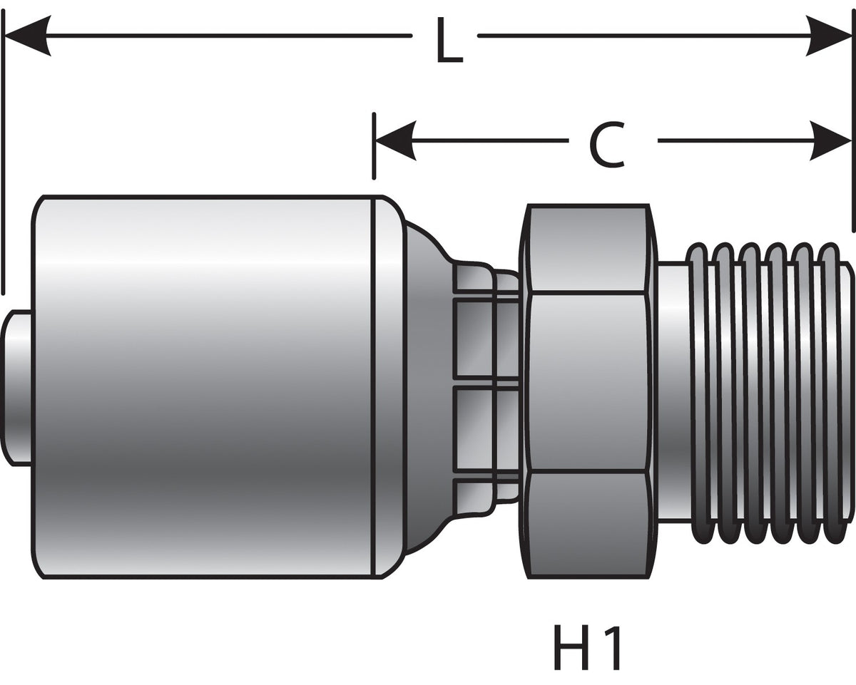 Gates Hydraulic Coupling G25715-1020