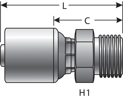 Gates Hydraulic Coupling G25715-1020