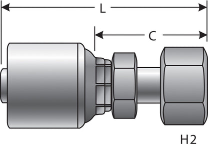 Gates Hydraulic Coupling / Adapter G25720-0614