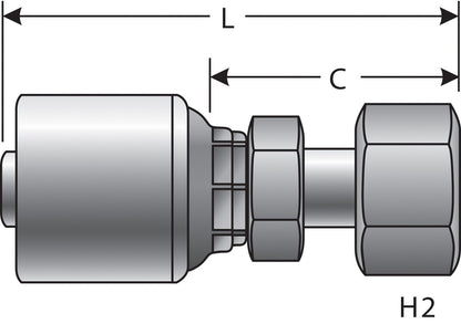 Gates Hydraulic Coupling / Adapter G25720-0816