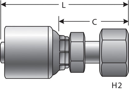 Gates Hydraulic Coupling / Adapter G25720-1220