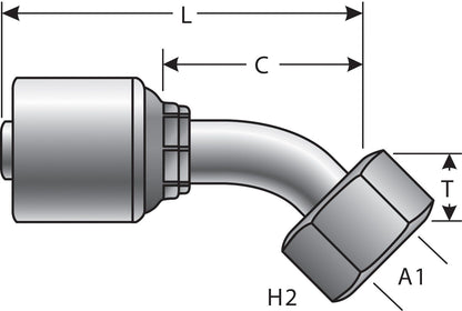 Gates Hydraulic Coupling / Adapter G25725-0612