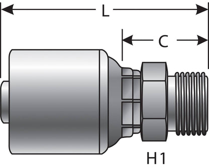 Gates Hydraulic Coupling / Adapter G25810-0404