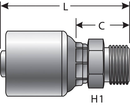 Gates Hydraulic Coupling / Adapter G25810-0808