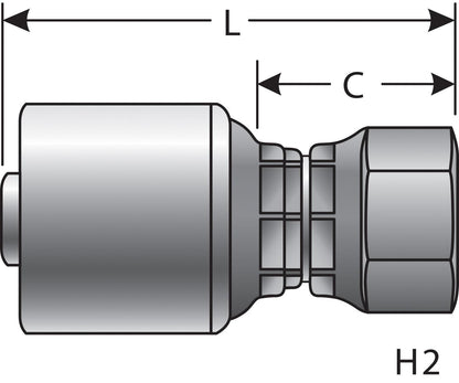 Gates Hydraulic Coupling / Adapter G25830-0404