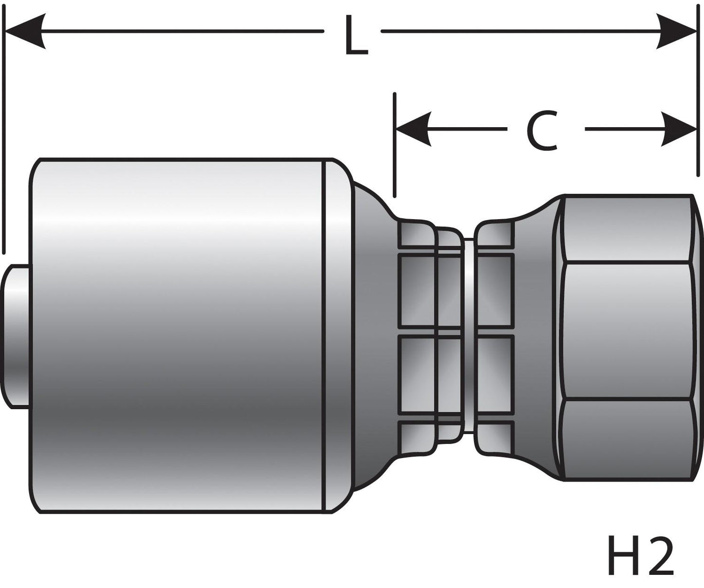 Gates Hydraulic Coupling / Adapter G25830-0406