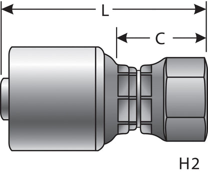 Gates Hydraulic Coupling / Adapter G25830-0406