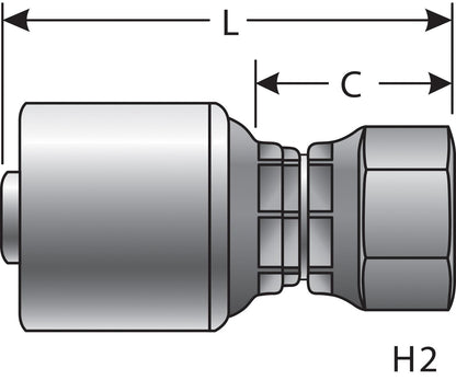 Gates Hydraulic Coupling / Adapter G25830-0606