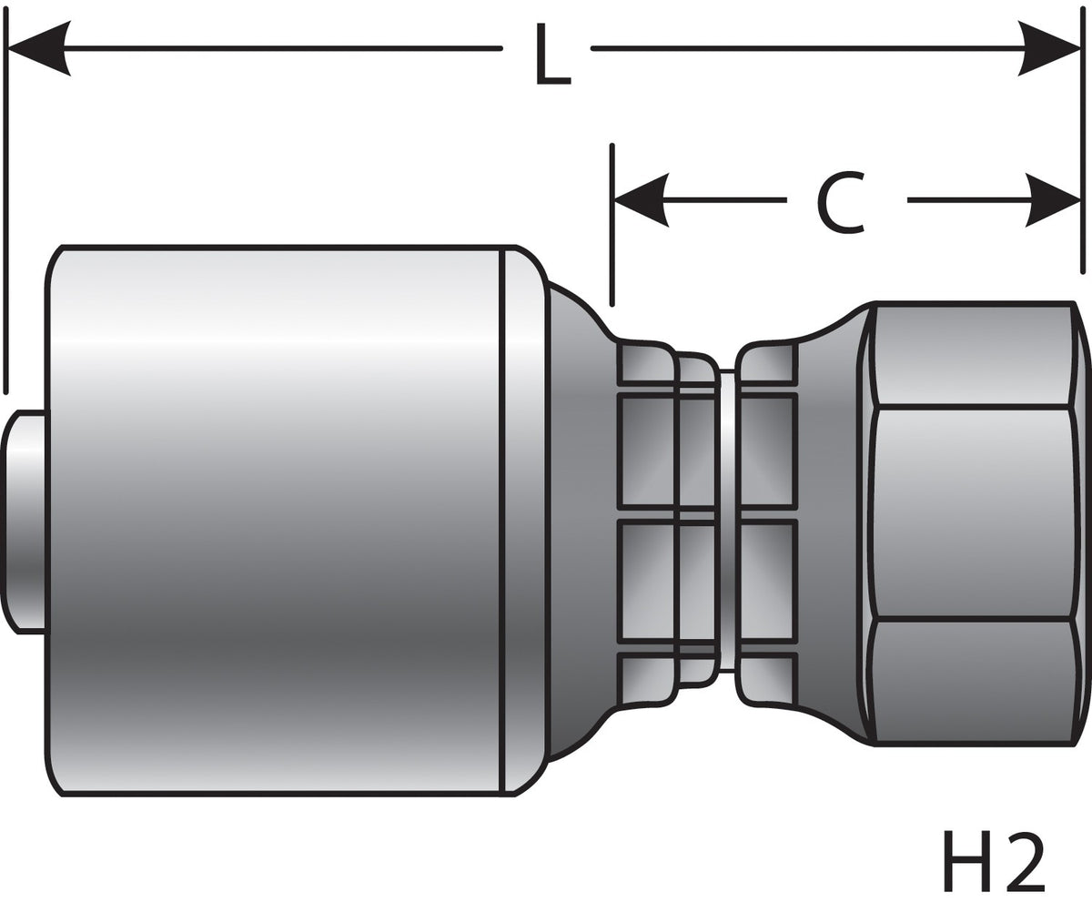 Gates Hydraulic Coupling G25830-0806