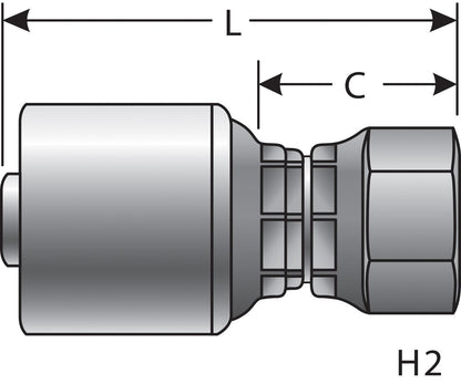 Gates Hydraulic Coupling / Adapter G25830-0810