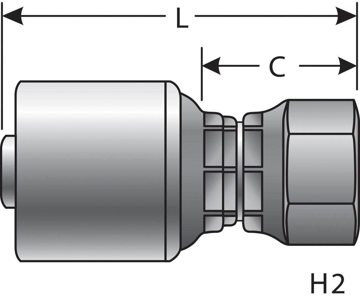 Gates Hydraulic Coupling / Adapter G25830-0810