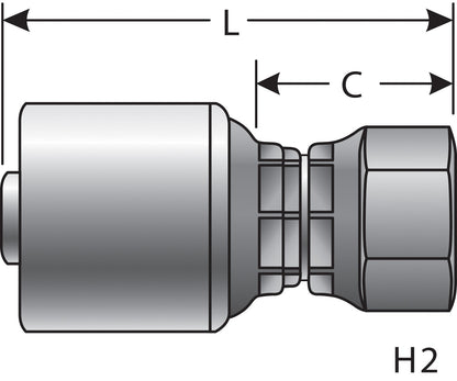 Gates Hydraulic Coupling / Adapter G25830-0810
