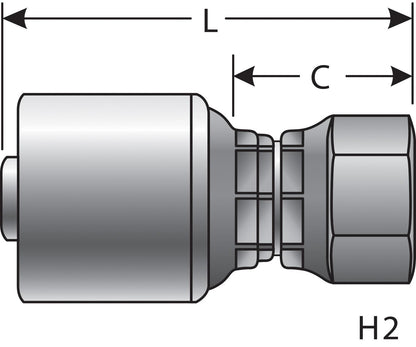Gates Hydraulic Coupling / Adapter G25830-1010