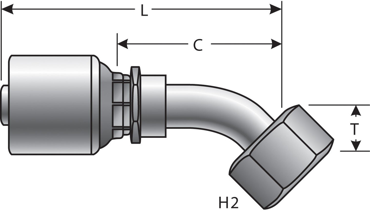 Gates Hydraulic Coupling / Adapter G25831-0606
