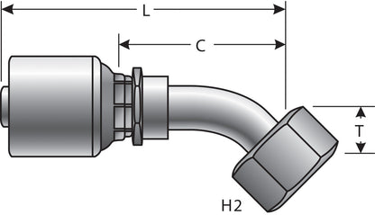Gates Hydraulic Coupling / Adapter G25831-0606