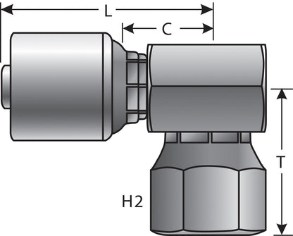 Gates Hydraulic Coupling / Adapter G25845-0808
