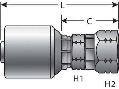 Gates Hydraulic Coupling / Adapter G25910-0808