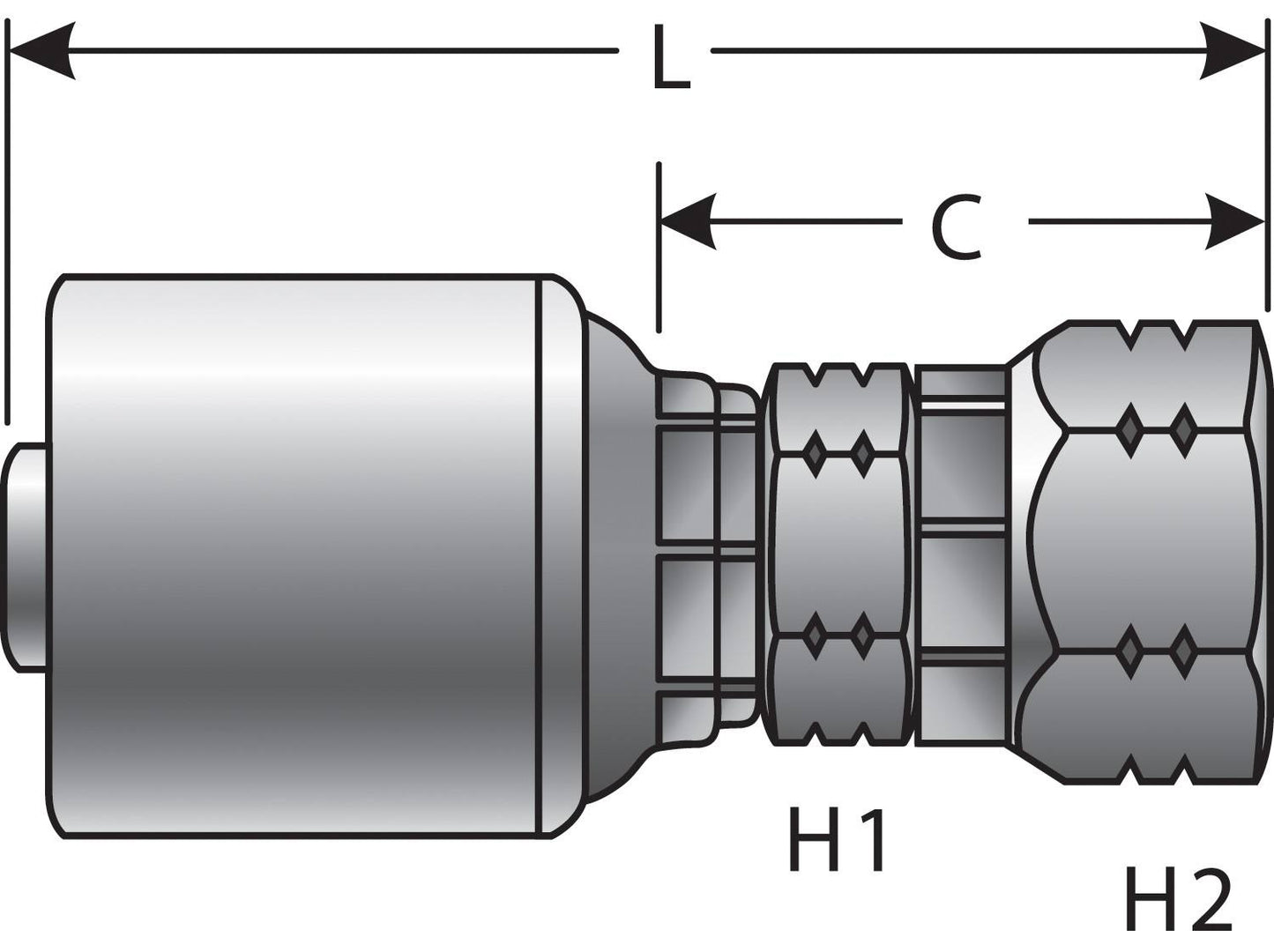 Gates Hydraulic Coupling / Adapter G25910-1010