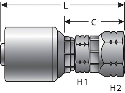 Gates Hydraulic Coupling / Adapter G25910-1010