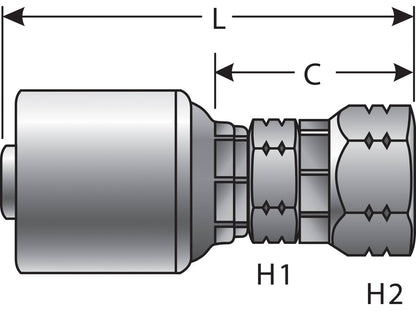 Gates Hydraulic Coupling / Adapter G25910-1616