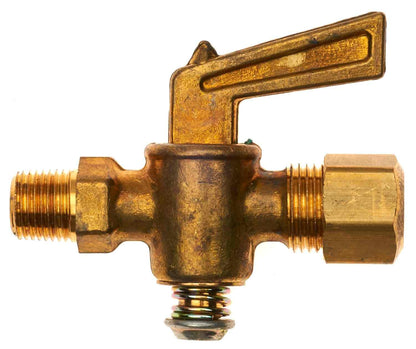 Gates Copper Tubing Industrial Compression to Male Pipe Run Shut-Off Cock Valve - 5/16in OD G33705-0502