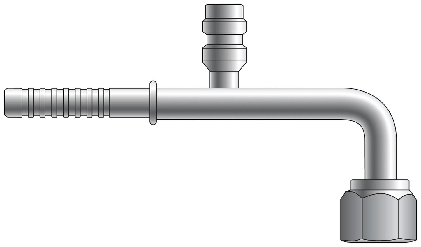 Gates A/C Refrigerant Hose Fitting G46589-1008H