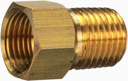 Gates Brass Threaded Sleeve to Male Pipe - 5/16-24 Thread 1 / 1/8-27 Thread 2 / 1/8 Outside Diameter G60594-0202
