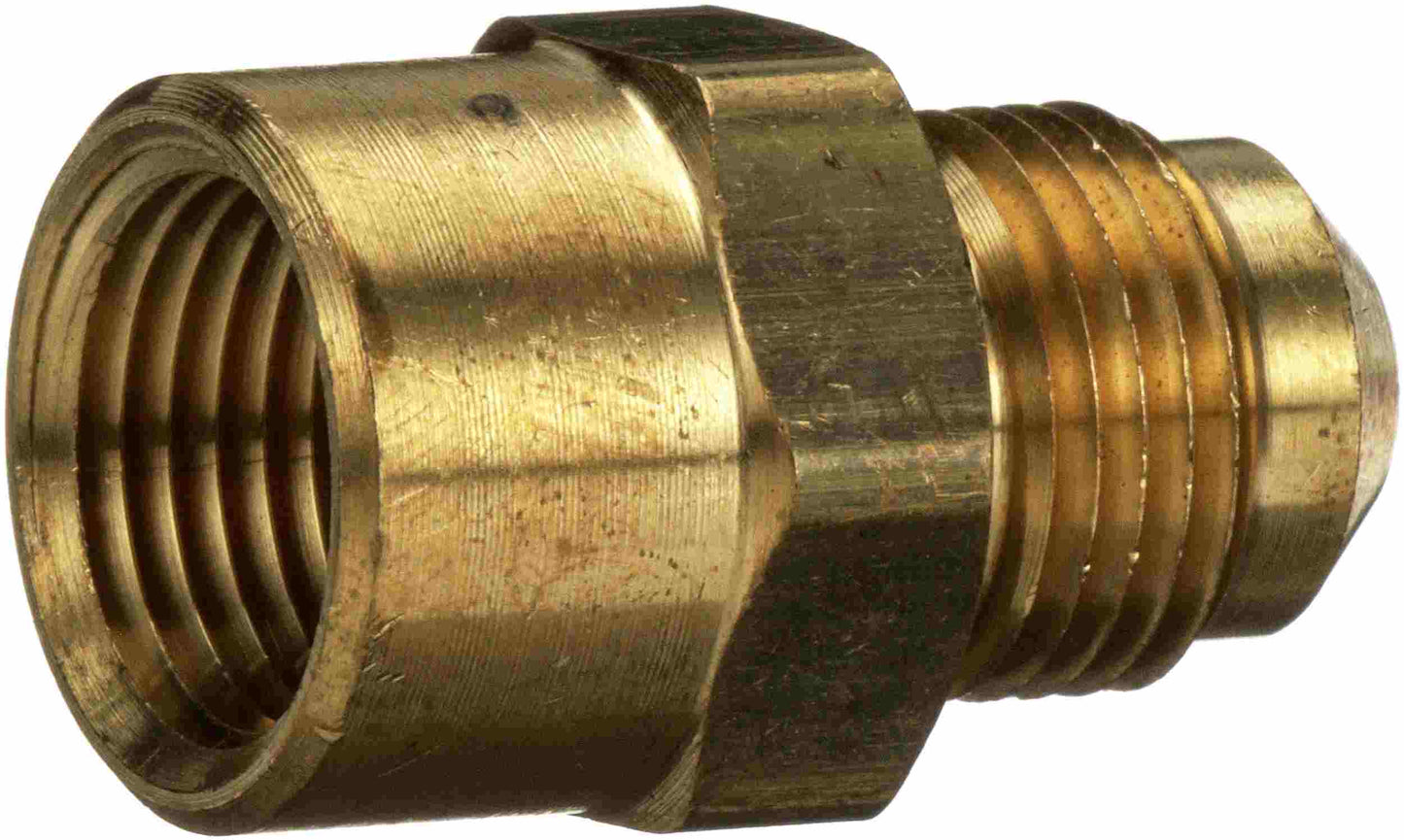 Gates Male SAE 45 Deg Flare to Female Pipe T1 Thread 5/8-18in T2 Thread 1/4-18in A1 3/8in OD G60660-0604