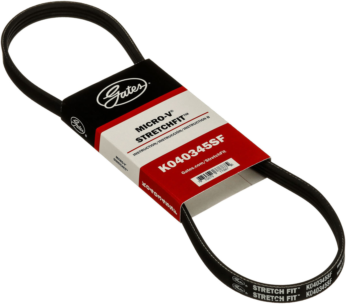 Gates Serpentine Belt K040345SF