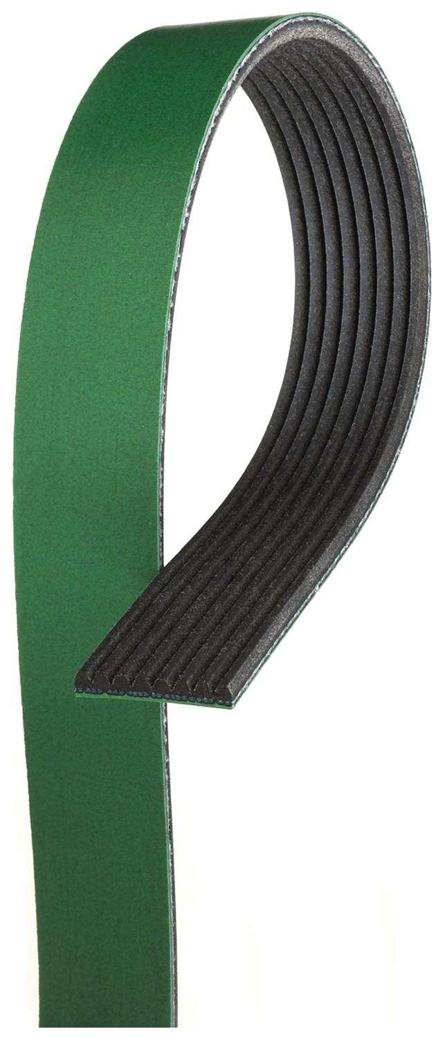 Gates 00-05 Peterbilt 330 Cummins ISC Diesel Micro-V Belts - 8 Ribs - 76in Length - 1.09375in Width K080755HD