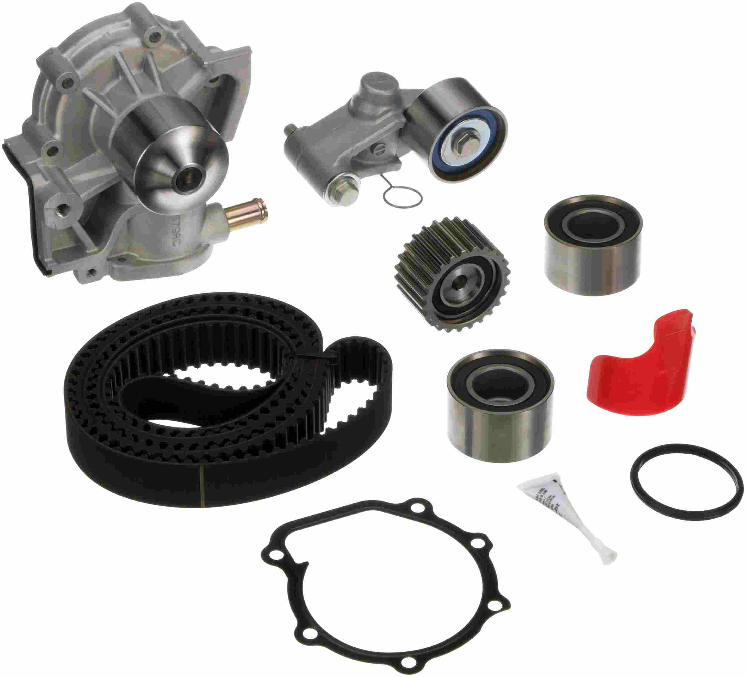 Gates 1999-1997 Subaru Legacy 4-Cyl 2.5L Timing Belt Component Kit w/ Water Pump TCKWP277AN