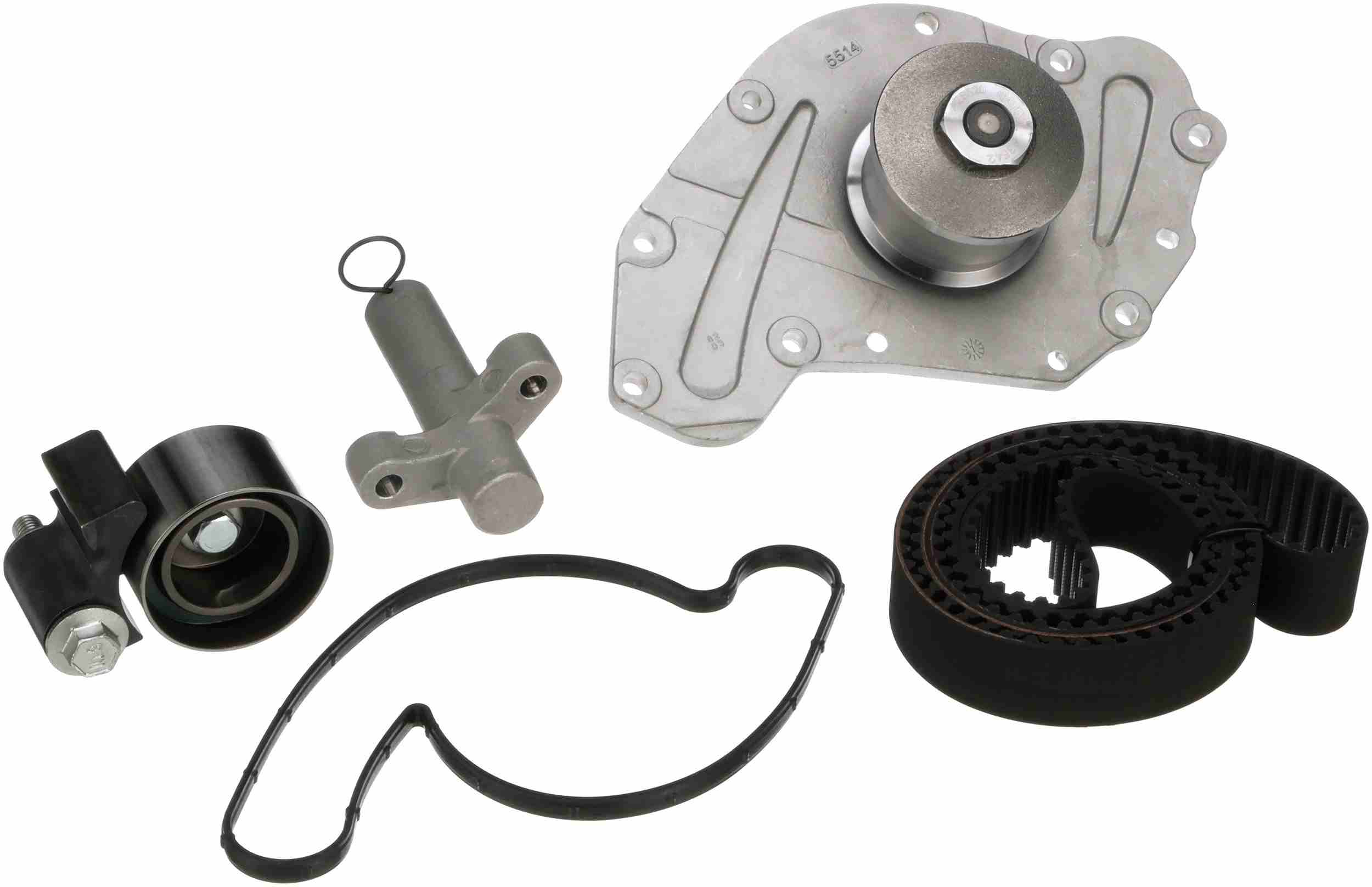 Gates 09-10 Dodge Challenger SE / 06-10 Charger SE/SXT Timing Belt Component Kits with Water Pump TCKWP295D