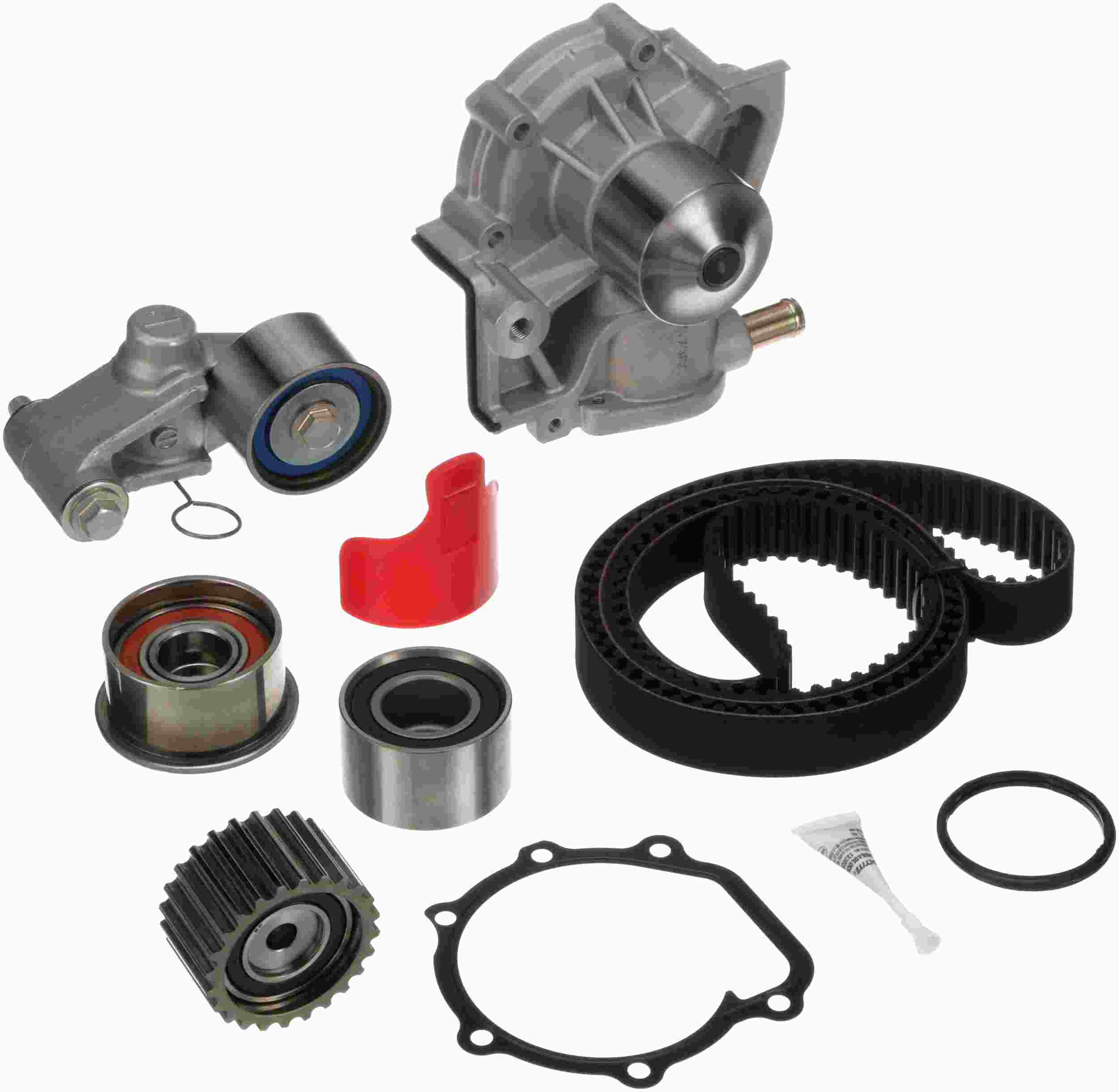 Gates 1999-2005 Subaru Forester 4-Cyl 2.5L Timing Belt Component Kit w/ Water Pump TCKWP304N