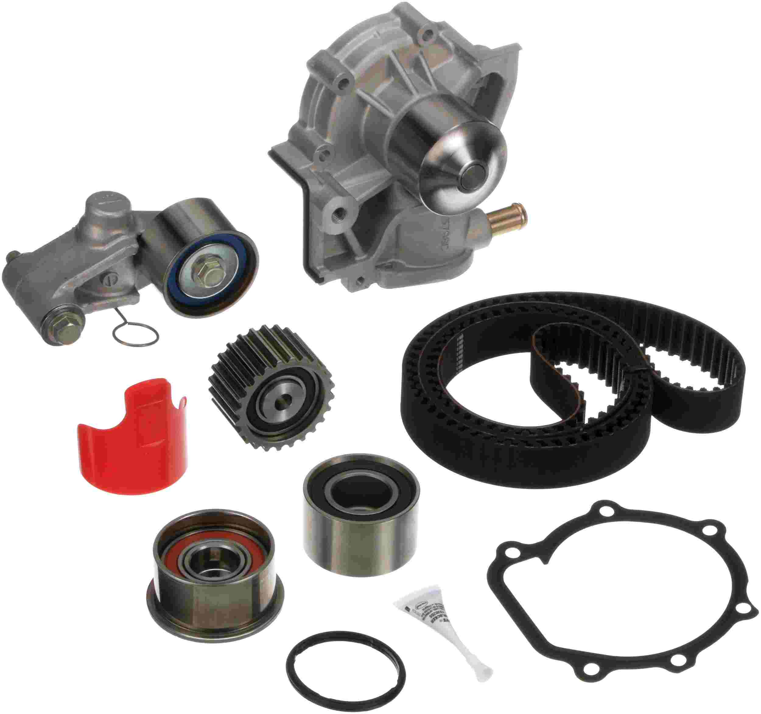 Gates 2000-2005 Subaru Outback 4-Cyl 2.5L Timing Belt Component Kit w/ Water Pump TCKWP307N