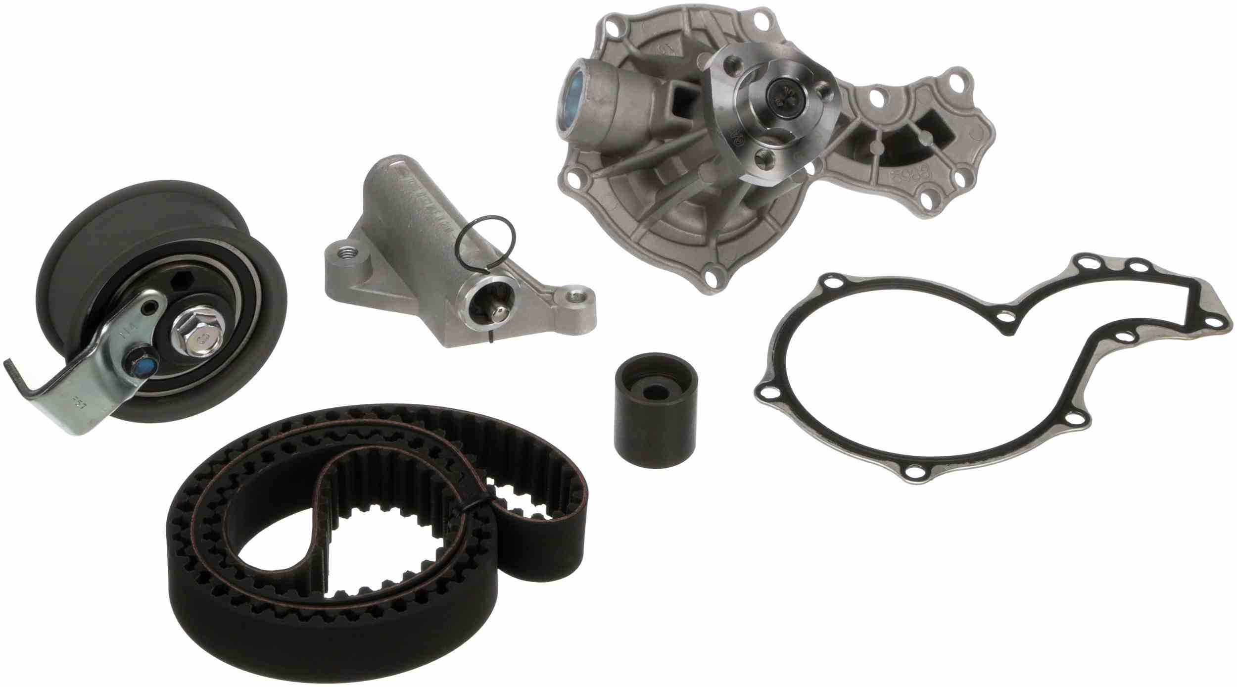 Gates 00 VW Passat 1.8L Timing Belt Component Kit w/ Water Pump TCKWP317