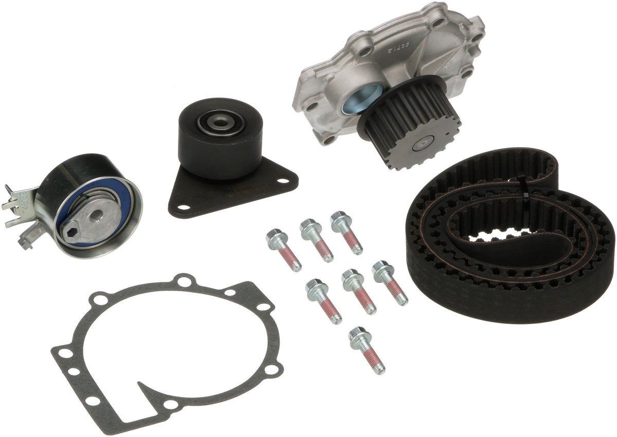 Gates Volvo C70/S40/S60/S70/S80/V40/V70/XC70/XC90 Timing Belt Component Kit w/ Water Pump TCKWP331